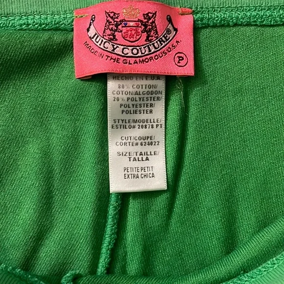 Vintage Juicy Couture Vibrant Green Terrycloth Set - Picture 4 of 7